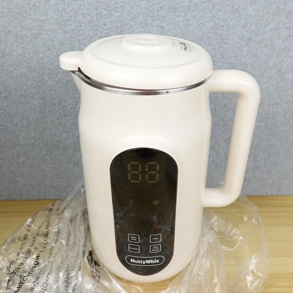 NuttyWhiz Nut Milk Maker Machine 10 Blade 42oz Homemade Almond, Soy, Oat, Juice